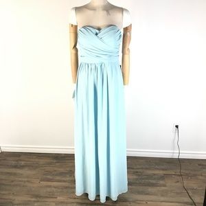 Lulu’s Love and be Loved Robin Egg Blue Strapless Sweetheart Dress NWT!